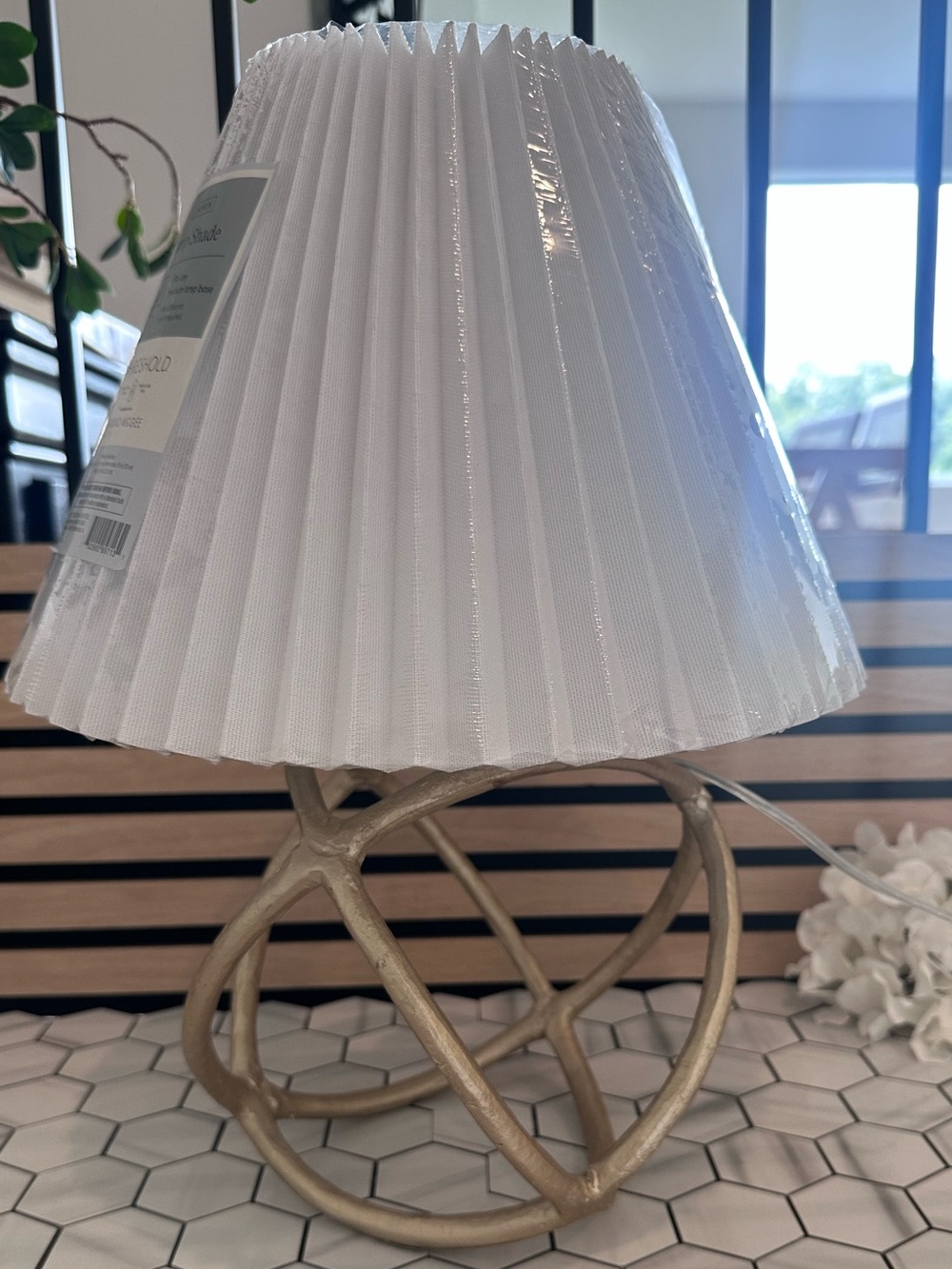 Gold Iron Orb Lamp